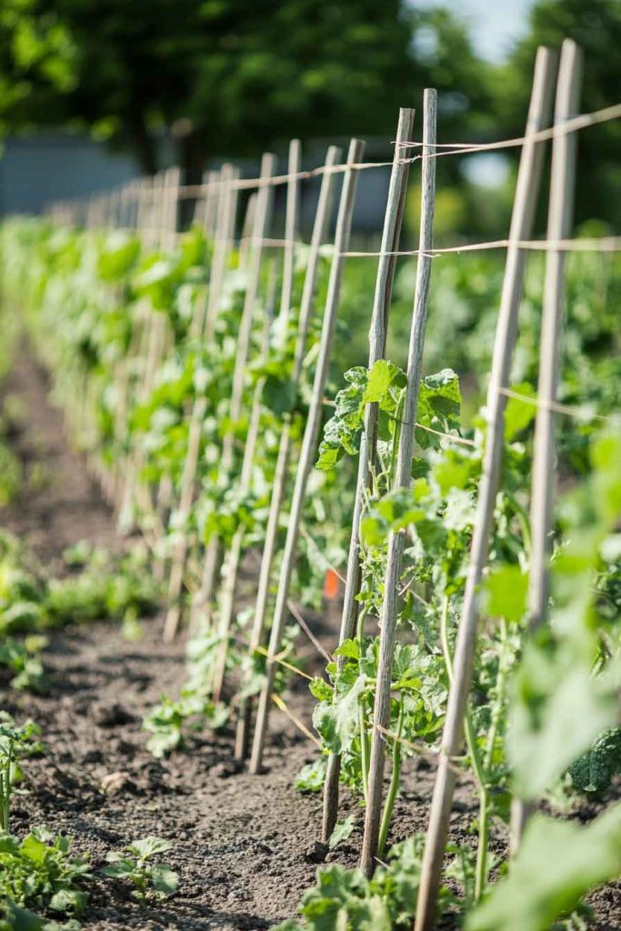 String and Stake Trellis
