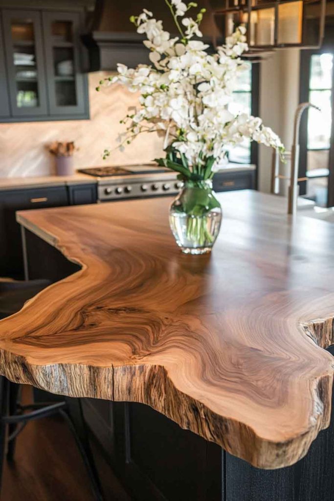 Live Edge Wood Island