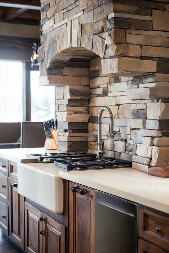 Natural Stone Backsplash