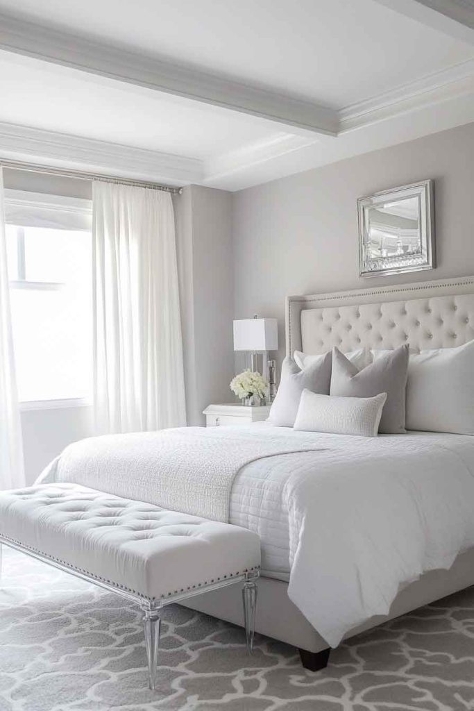 Create a Light and Airy Gray Bedroom