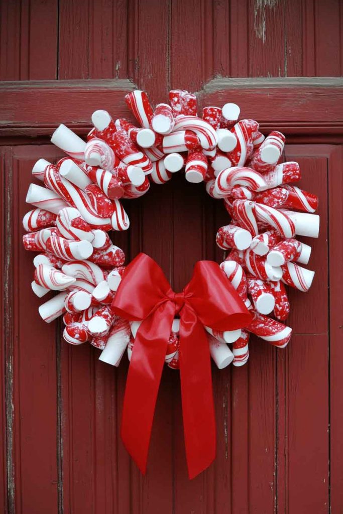 Peppermint Stick Wreath