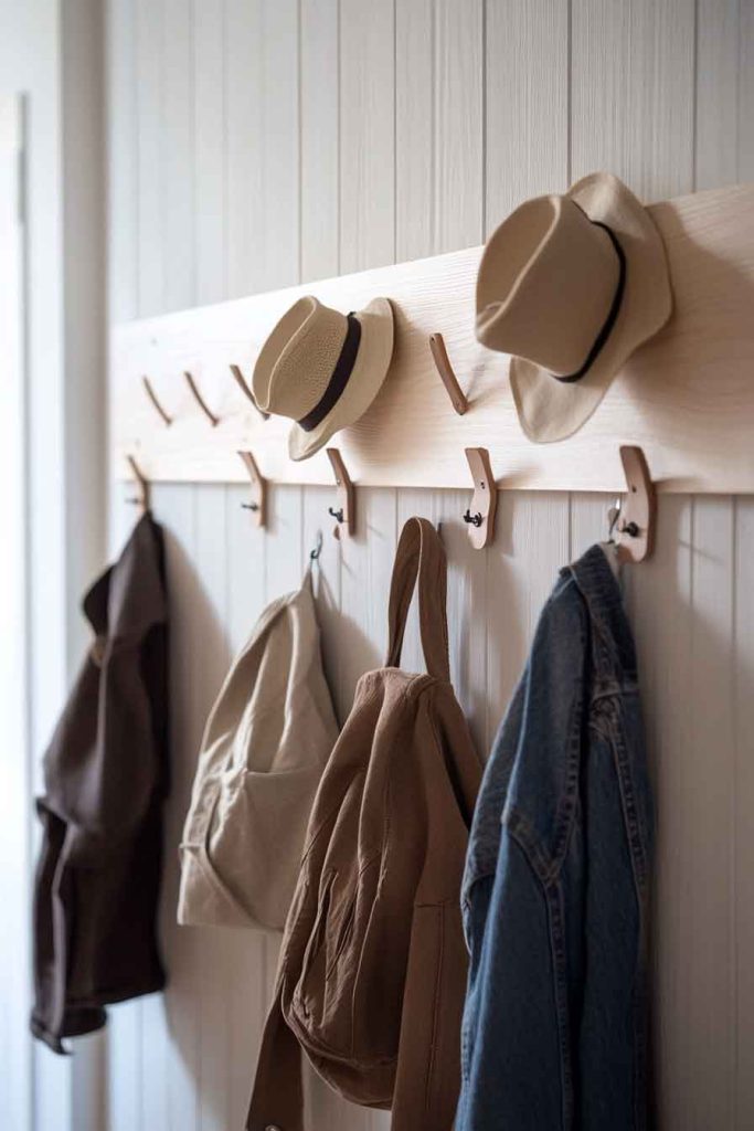 Use Hooks at Different Heights for the Whole Family