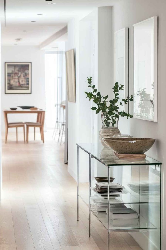 Use Glass or Open-Backed Furniture