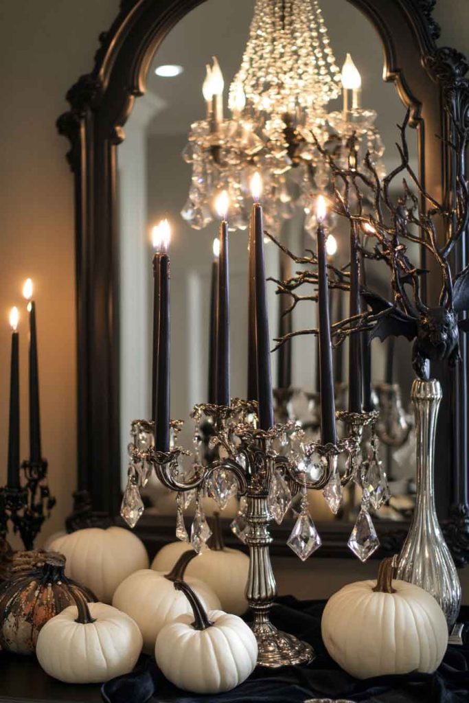 Elegant Candelabra Halloween Display