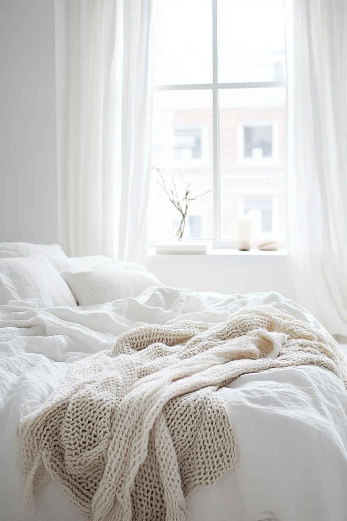 All White with Textural Elements