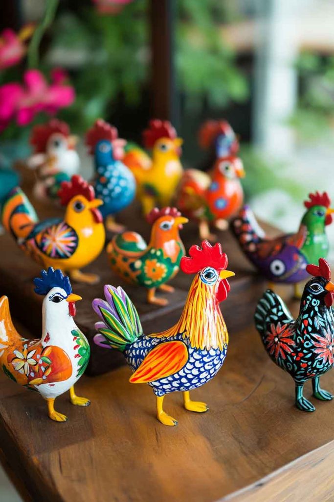 Painted Ceramic Animal Figurines