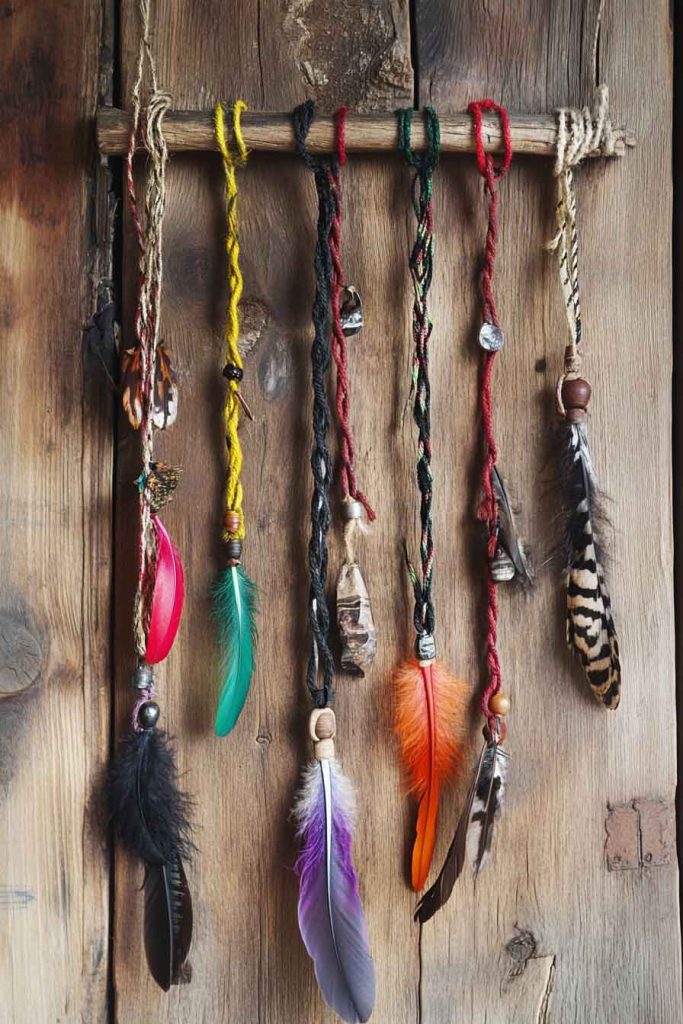 Witch's Ladder from Cord and Feathers