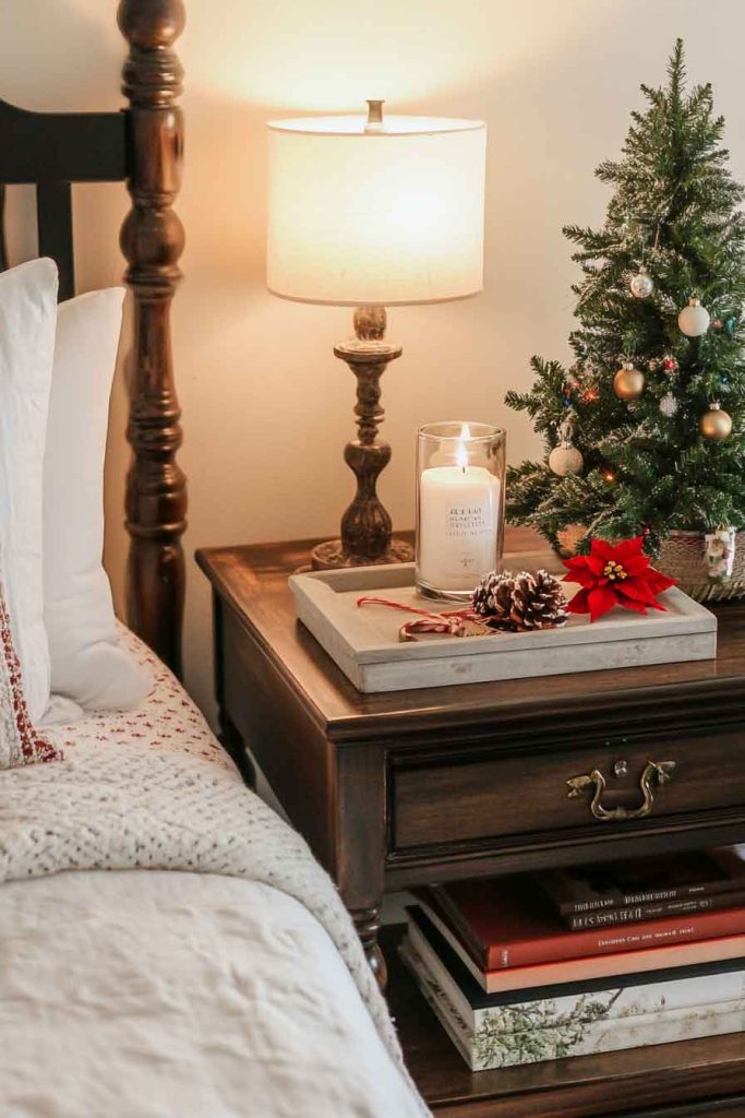 Holiday Bedside Styling