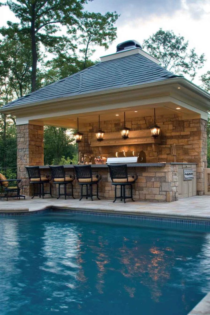 Pool Side Kitchen