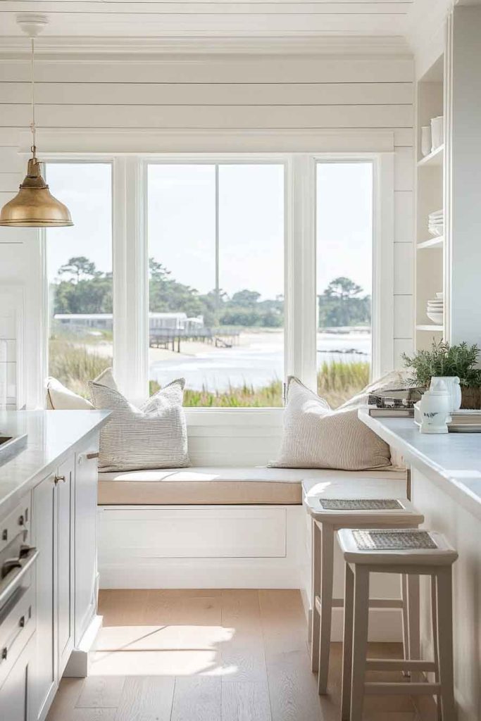 Coastal Kitchen Windows and Views