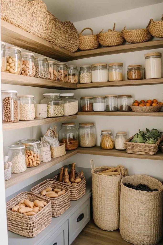 Boho Pantry Organization