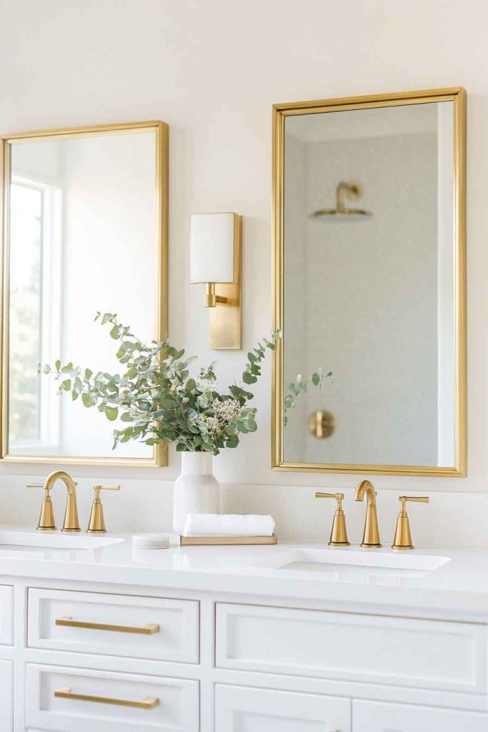 Gold and Brass-Framed Mirrors