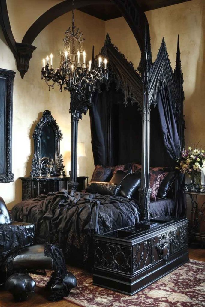 Small Gothic Bedroom Ideas