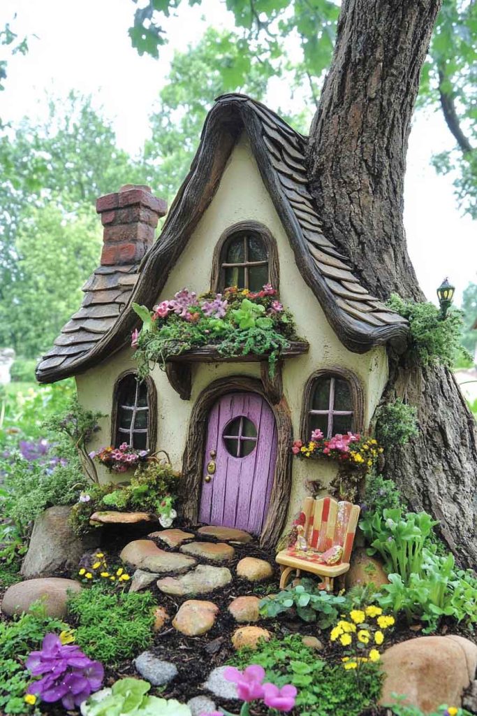 Cottage with Fairy Garden