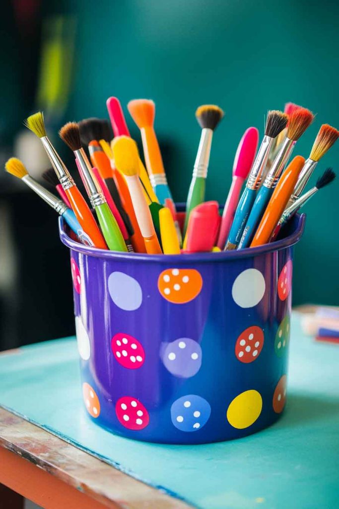 Children's Activity Station with Art Supplies