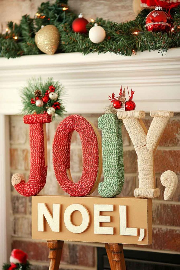 Yarn-Wrapped Letter Monograms