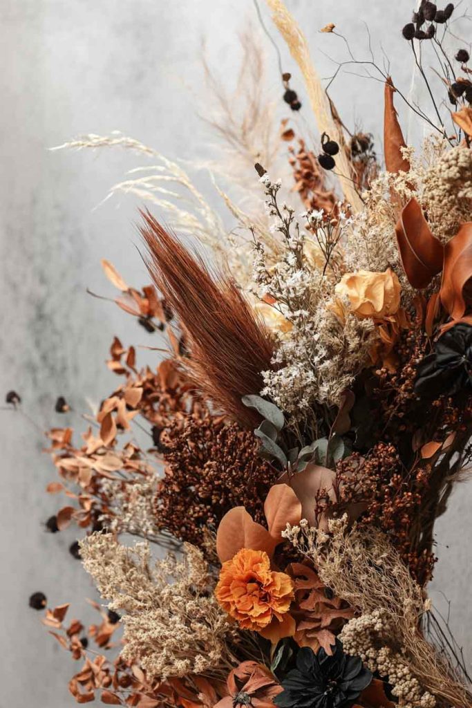 Elegant Dried Flower Wreath