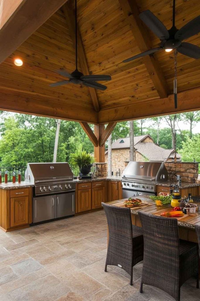 Covered Outdoor Kitchen