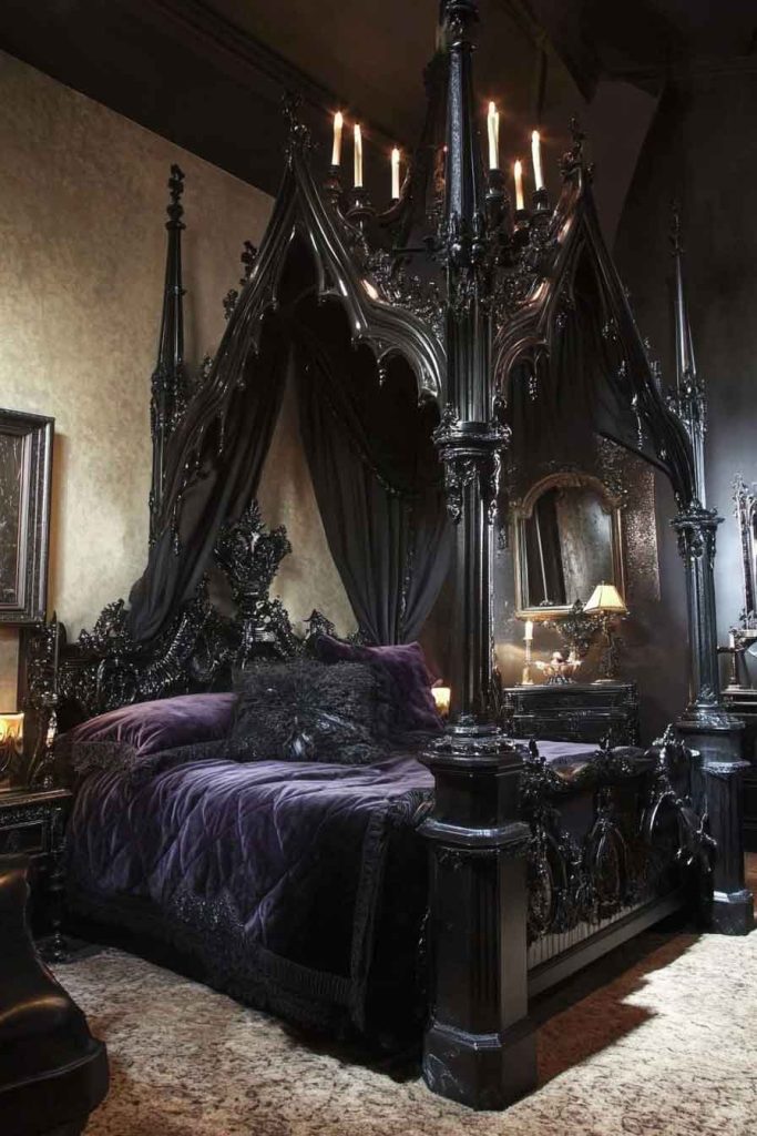 Gothic Bedroom on a Budget