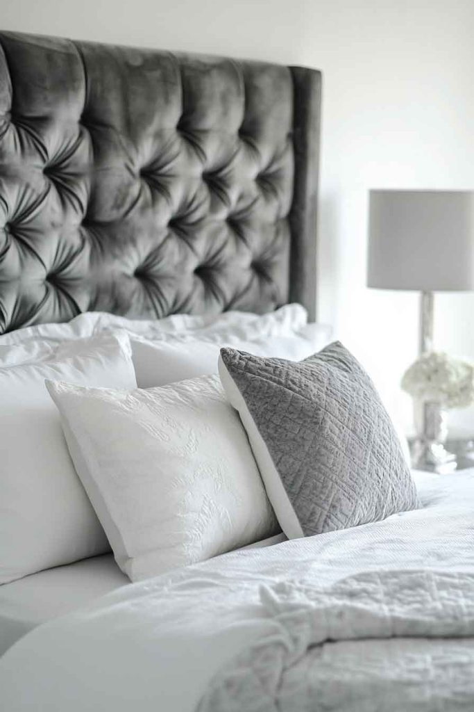 Add a Gray Upholstered Headboard
