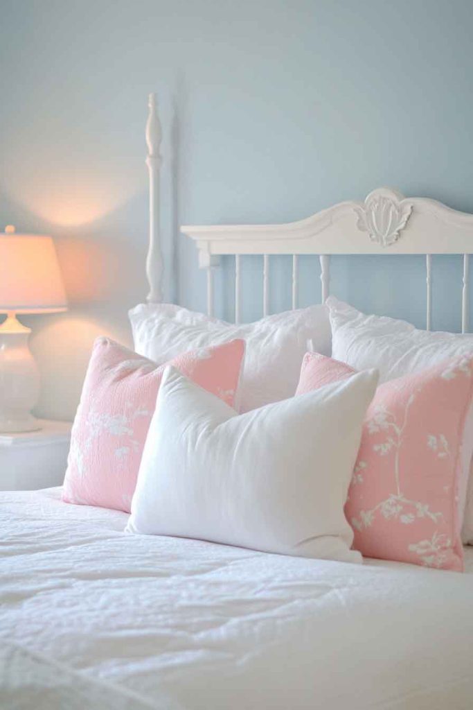Pale Blue and Soft Pink