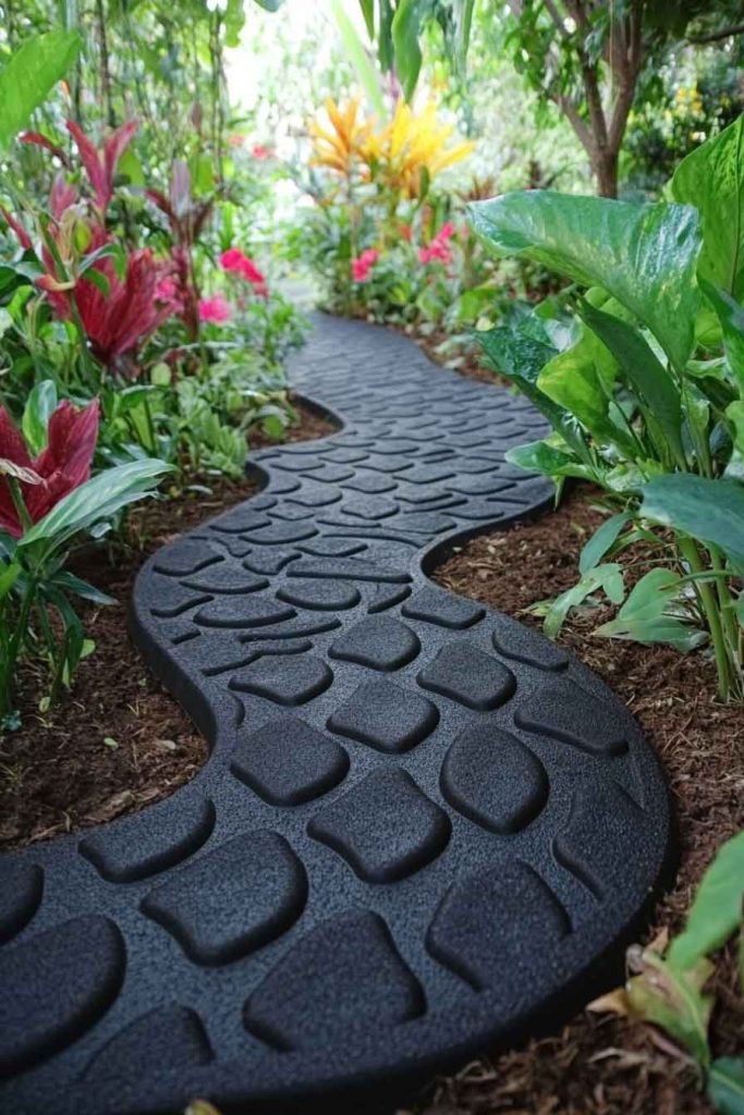 Rubber Paver Safety Path