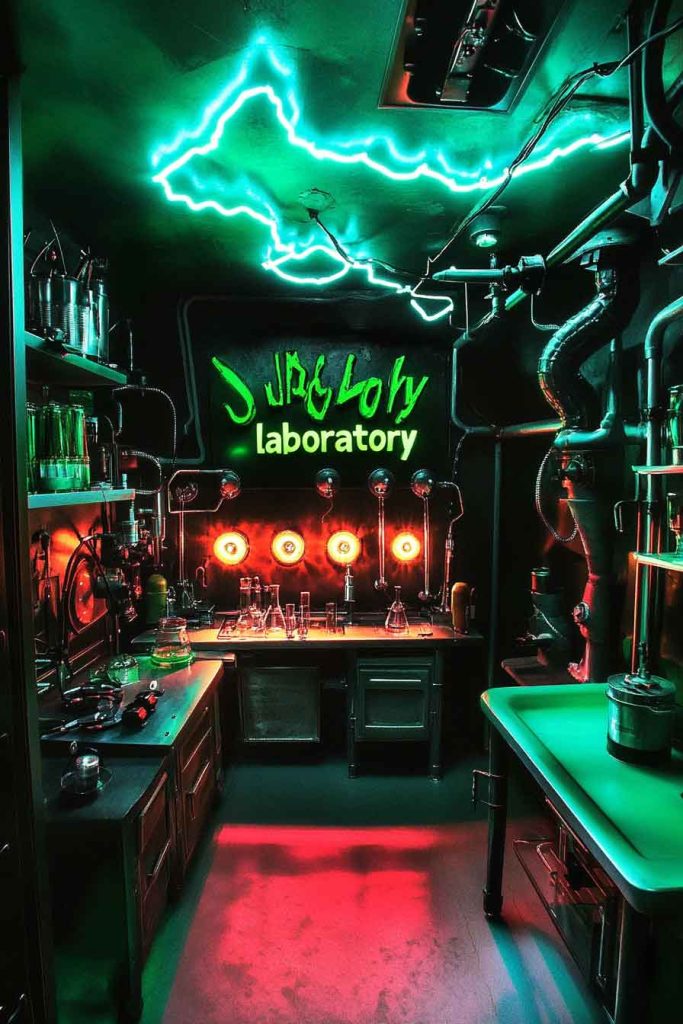 Frankenstein's Laboratory Kitchen with Electric Energy