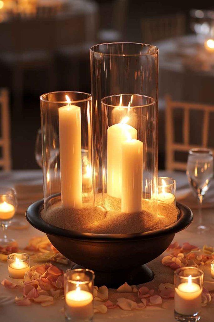 Romantic Candlelight Display