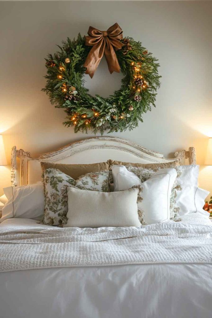 Wreath Above the Bed