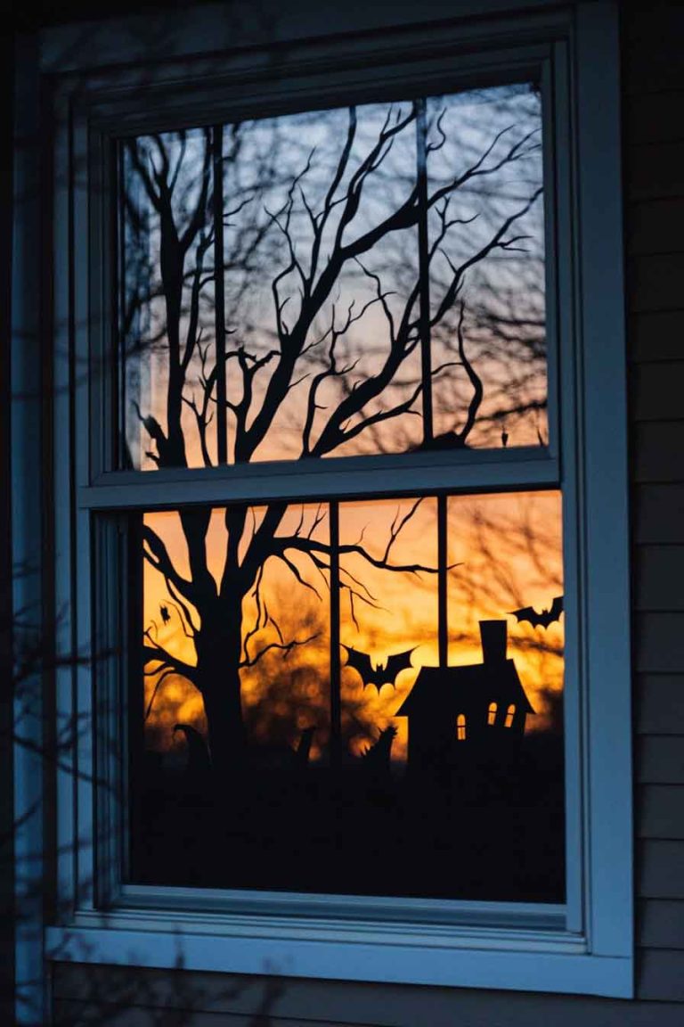 Eerie Silhouette Window Clings