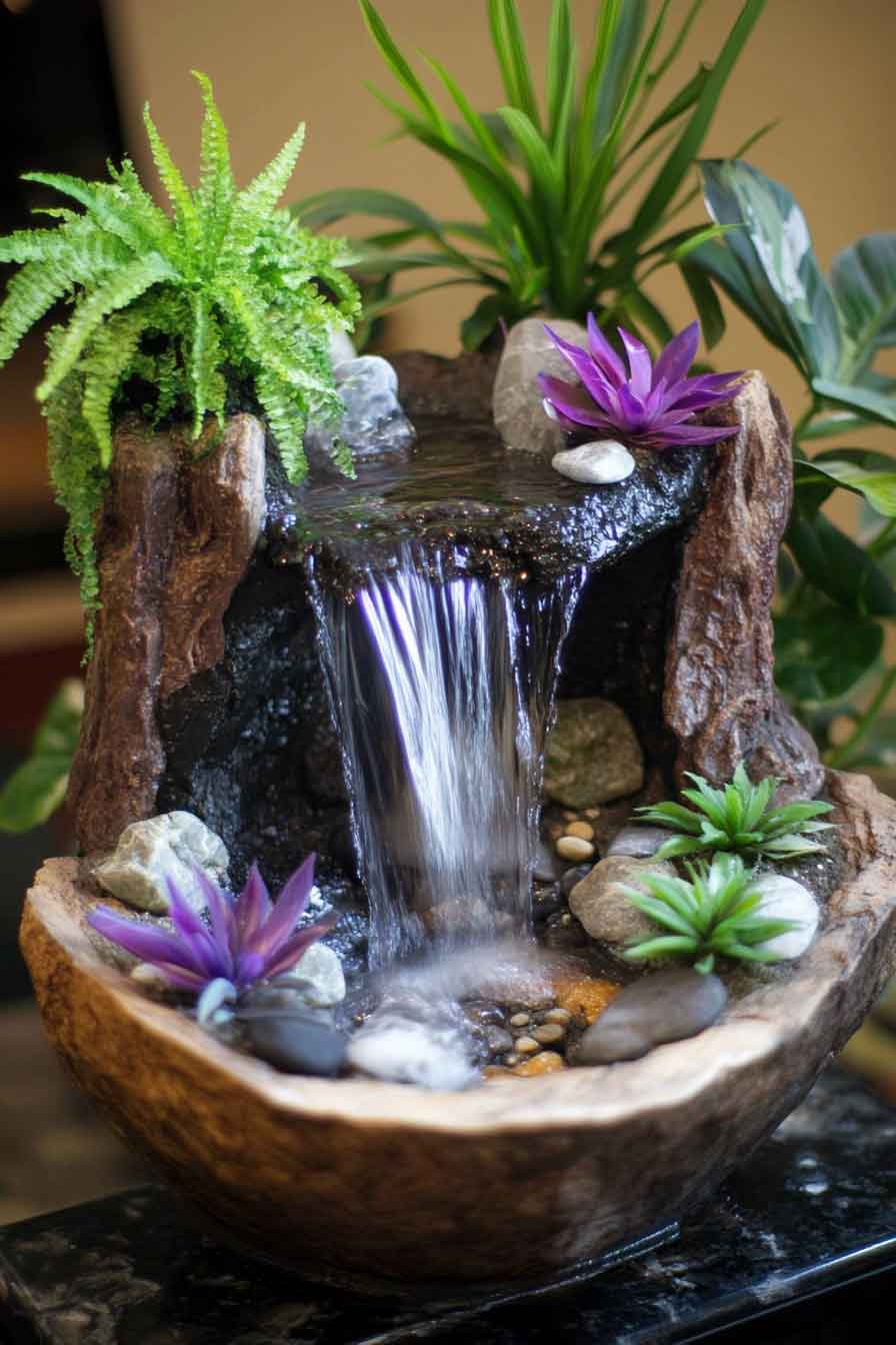 Miniature Tabletop Waterfalls