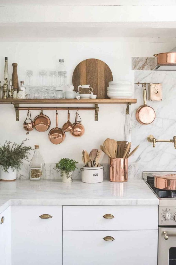 Copper and Brass Accents