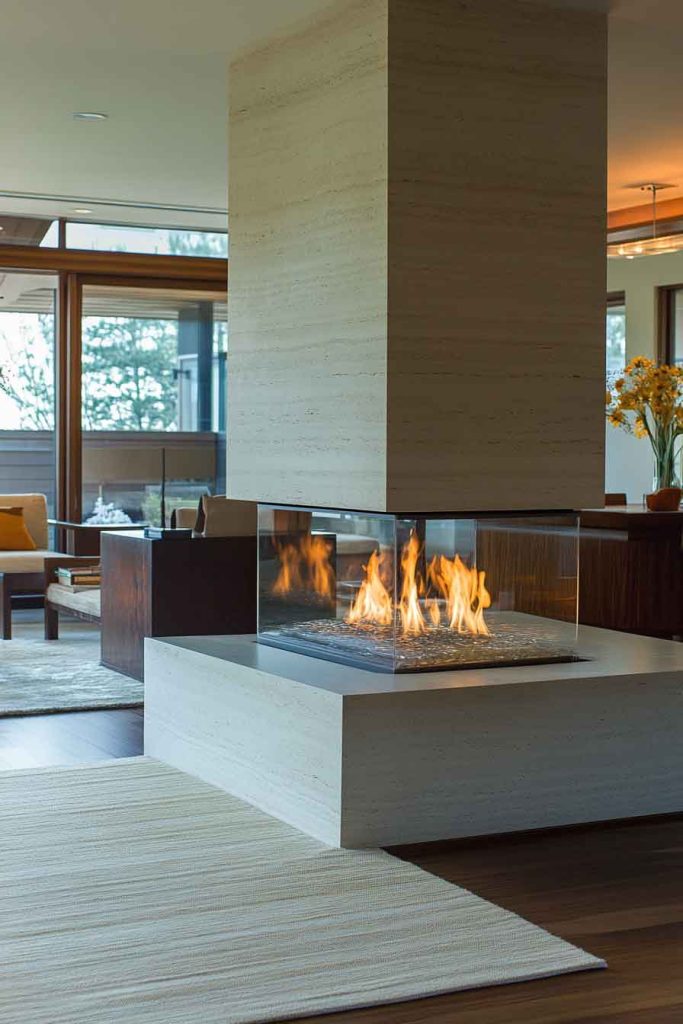 Two-Sided Fireplaces