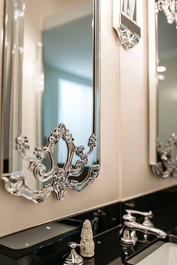 Mirrors with Decorative Details