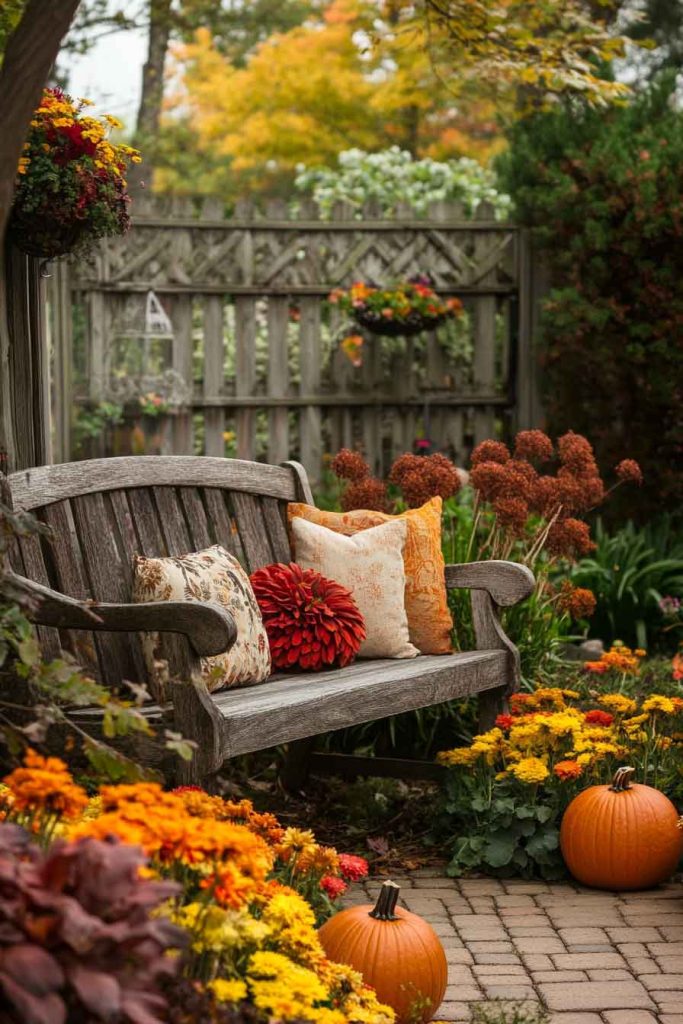 Garden Benches with Cushions