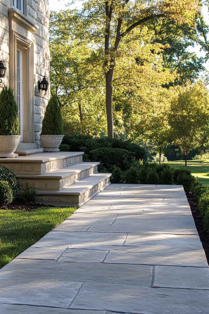 Limestone Ashlar Pattern Walkway
