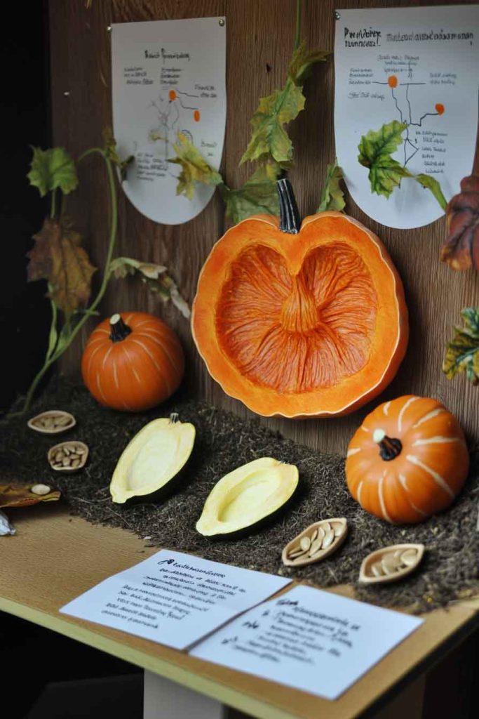  Pumpkin Life Cycle Display with Growth Stages