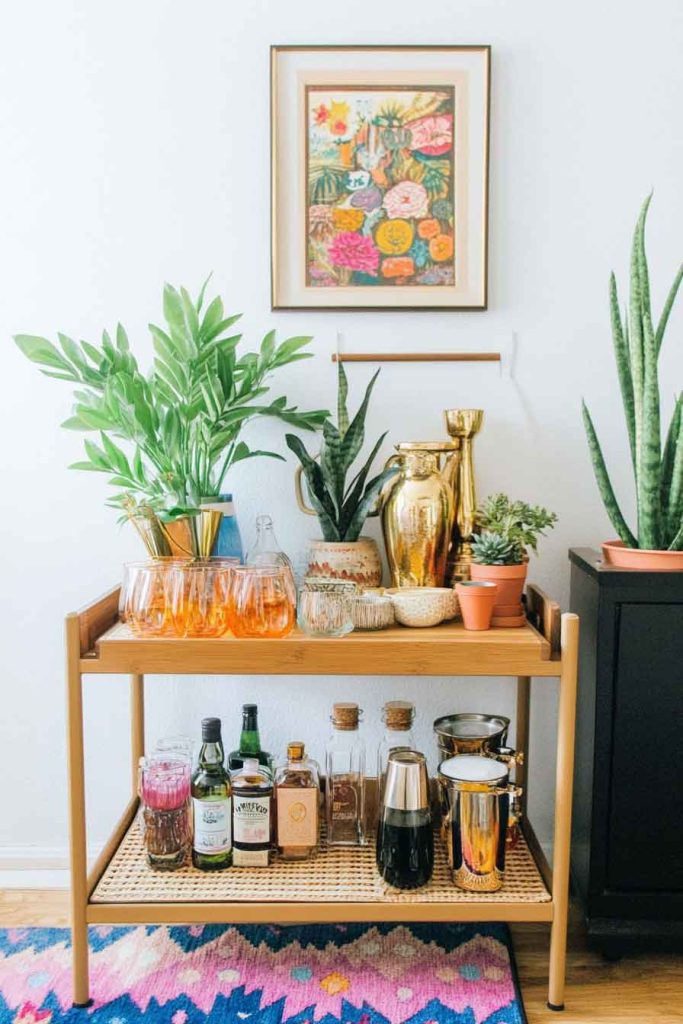 Boho Bar Cart or Coffee Station
