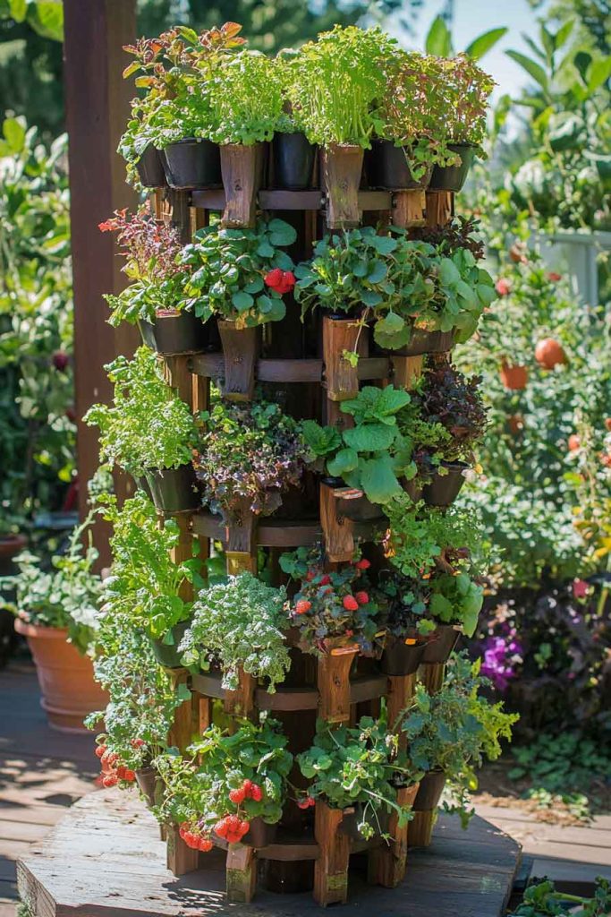 Vertical Garden Tower Trellis