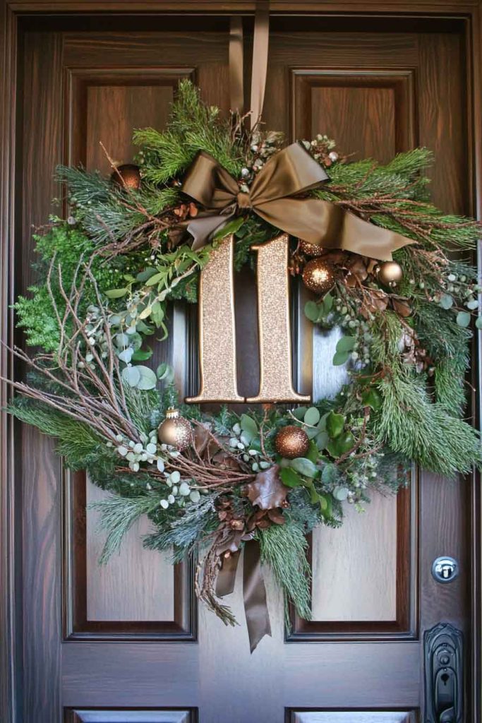 Personalized Initial Door Wreath