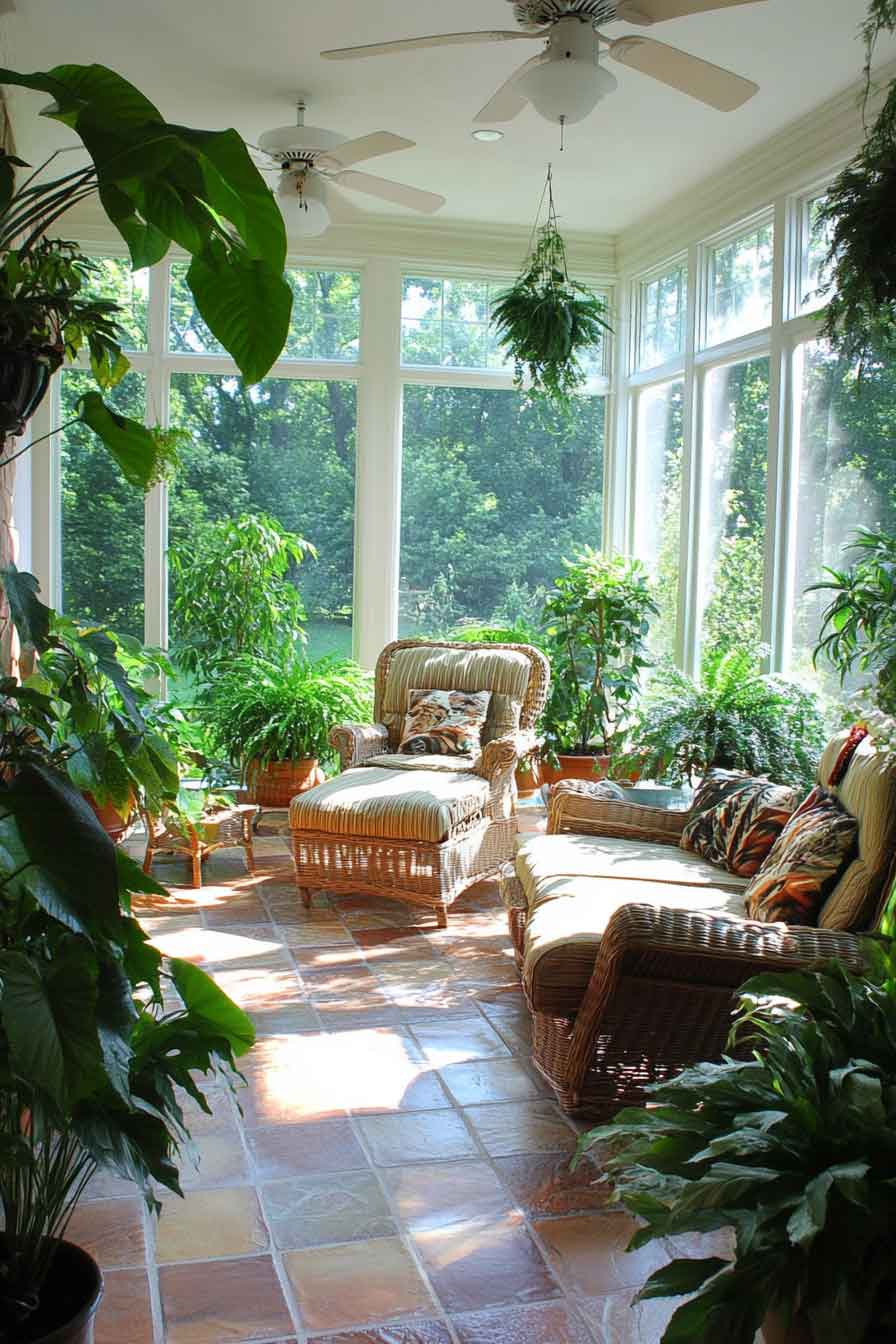 Sunroom with Indoor-Outdoor Connection