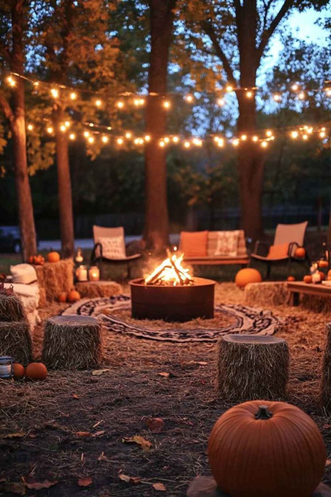 Fire Pit Area Decoration