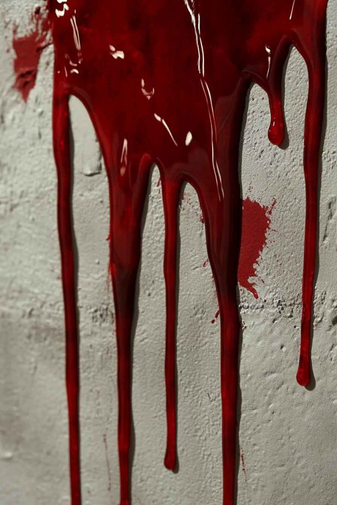 Corn Syrup Blood Drips