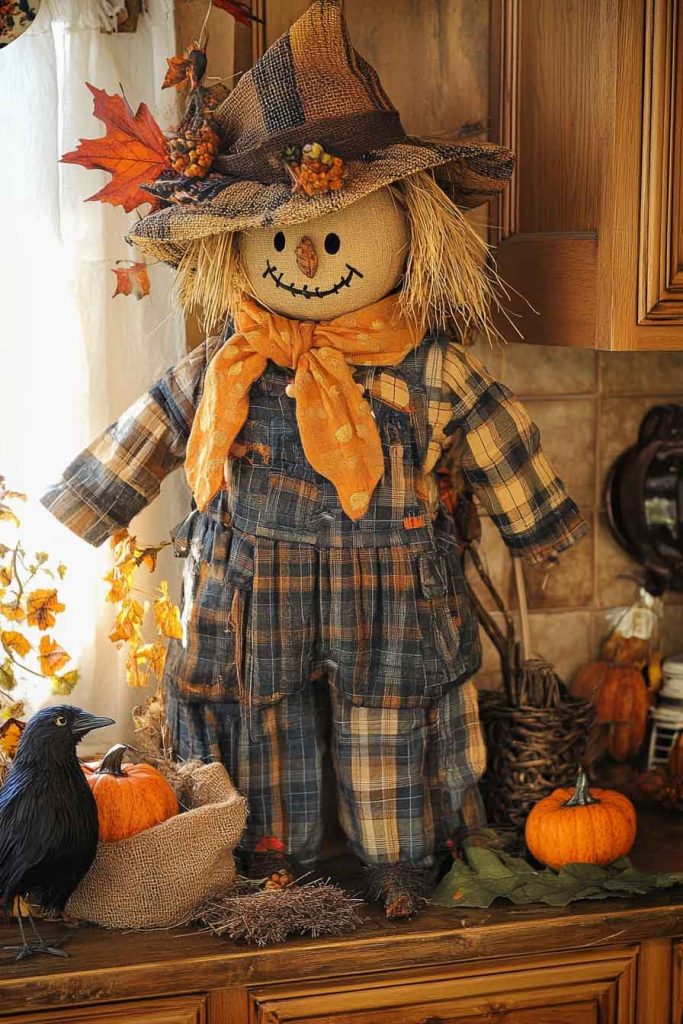 Scarecrow Kitchen with Harvest Helper
