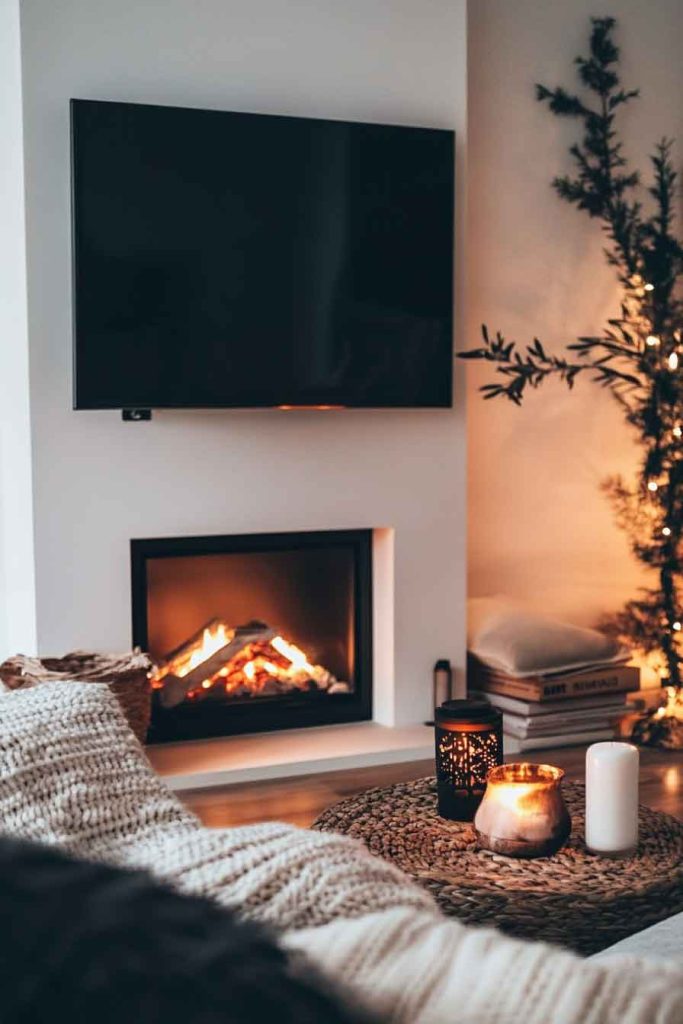 Wall-Mounted Electric Fireplace
