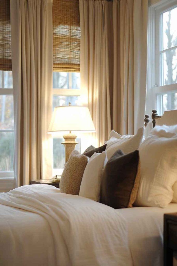 Layered Window Treatment Lighting