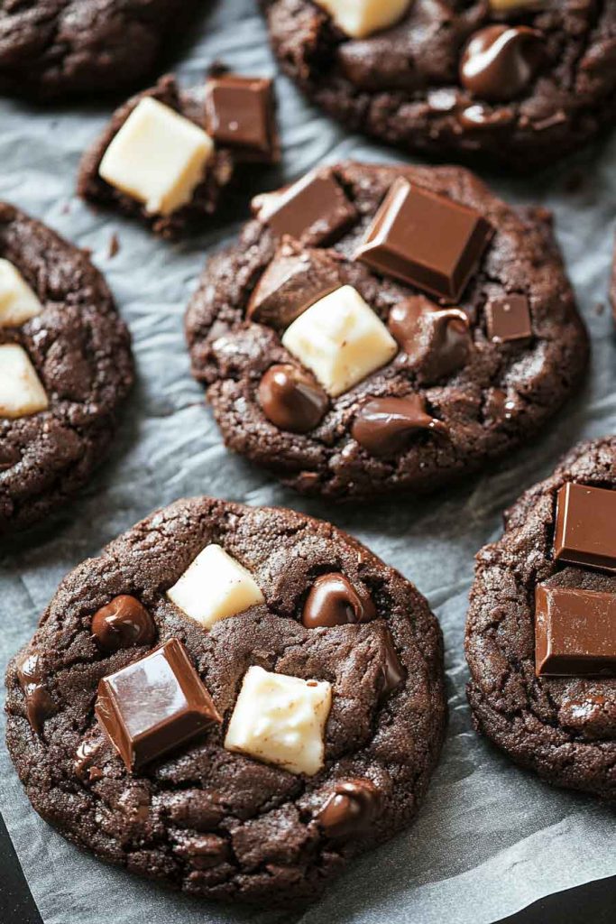 Triple Chocolate Cookies