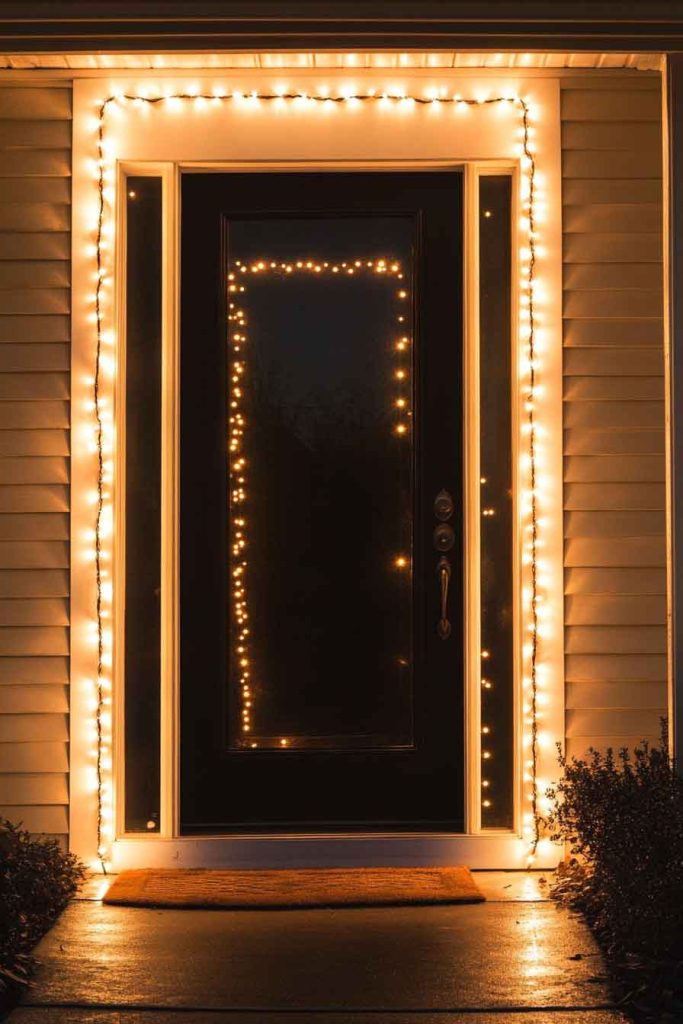 Statement String Light Door Frame