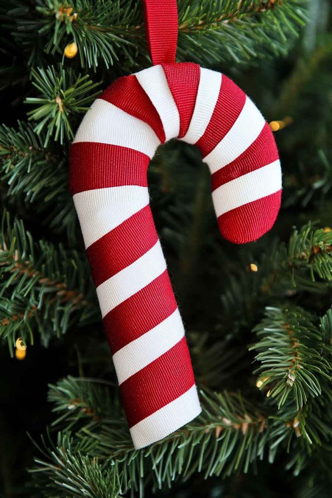 Ribbon Candy Cane Ornaments