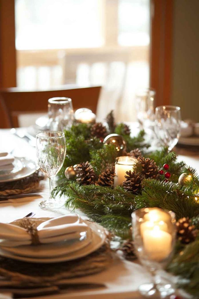 Natural Evergreen Centerpiece